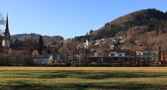 Blick auf die Stadt Schönau im Schwarzwald