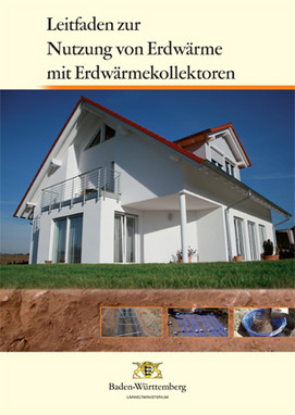 Titelblatt der Broschüre Leitfaden zur Nutzung der Erdwärme mit Erdwärmekollektoren