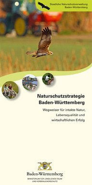 Titelblatt des Faltblatts Naturschutzstrategie Baden-Württemberg