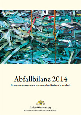 Titelblatt der Abfallbilanz 2014