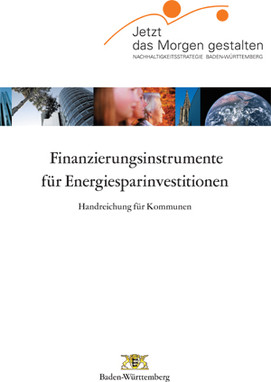 Titelblatt der Broschüre - Finanzierungsinstrumente für Energiesparinvestitionen