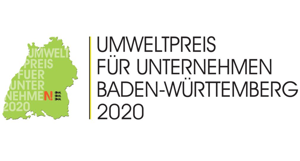 Logo des Umweltpreises für Unternehmen 2020. (Bild: Umweltministerium Baden-Württemberg)