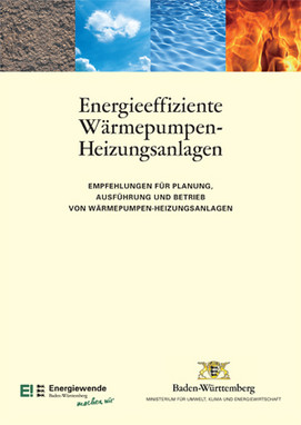 Titelblatt der Broschüre Empfehlungen für Planung, Ausführung und Betrieb von Wärmepumpen-Heizungsanlagen