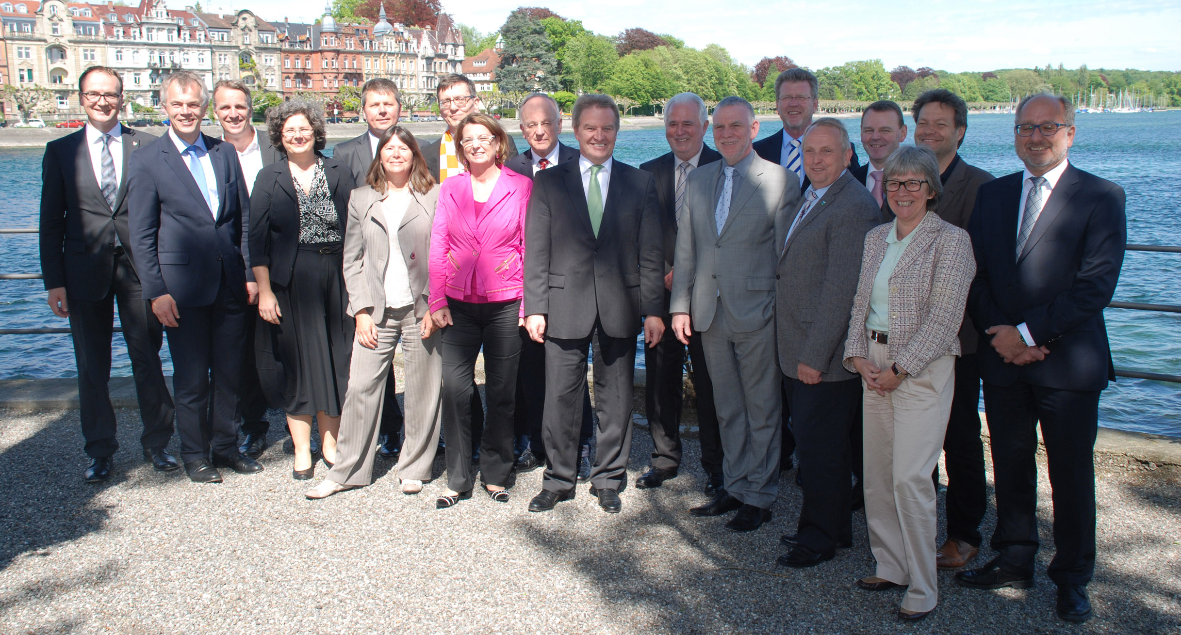 Die Teilnehmer der Umweltministerkonferenz in Konstanz 2014.']