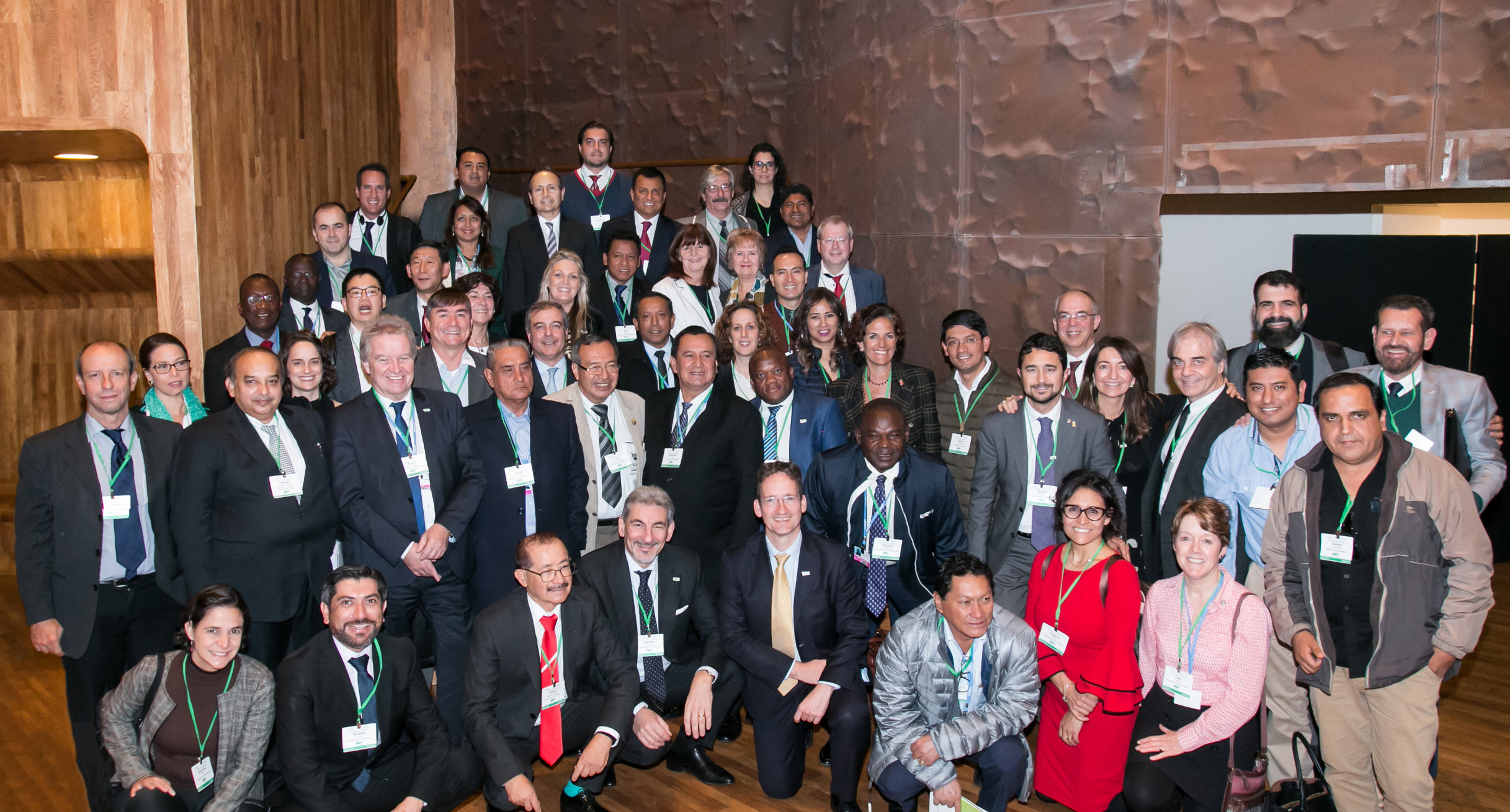 Participants in the General Assembly of the Under2 Coalition on the sidelines of COP25 in Madrid']