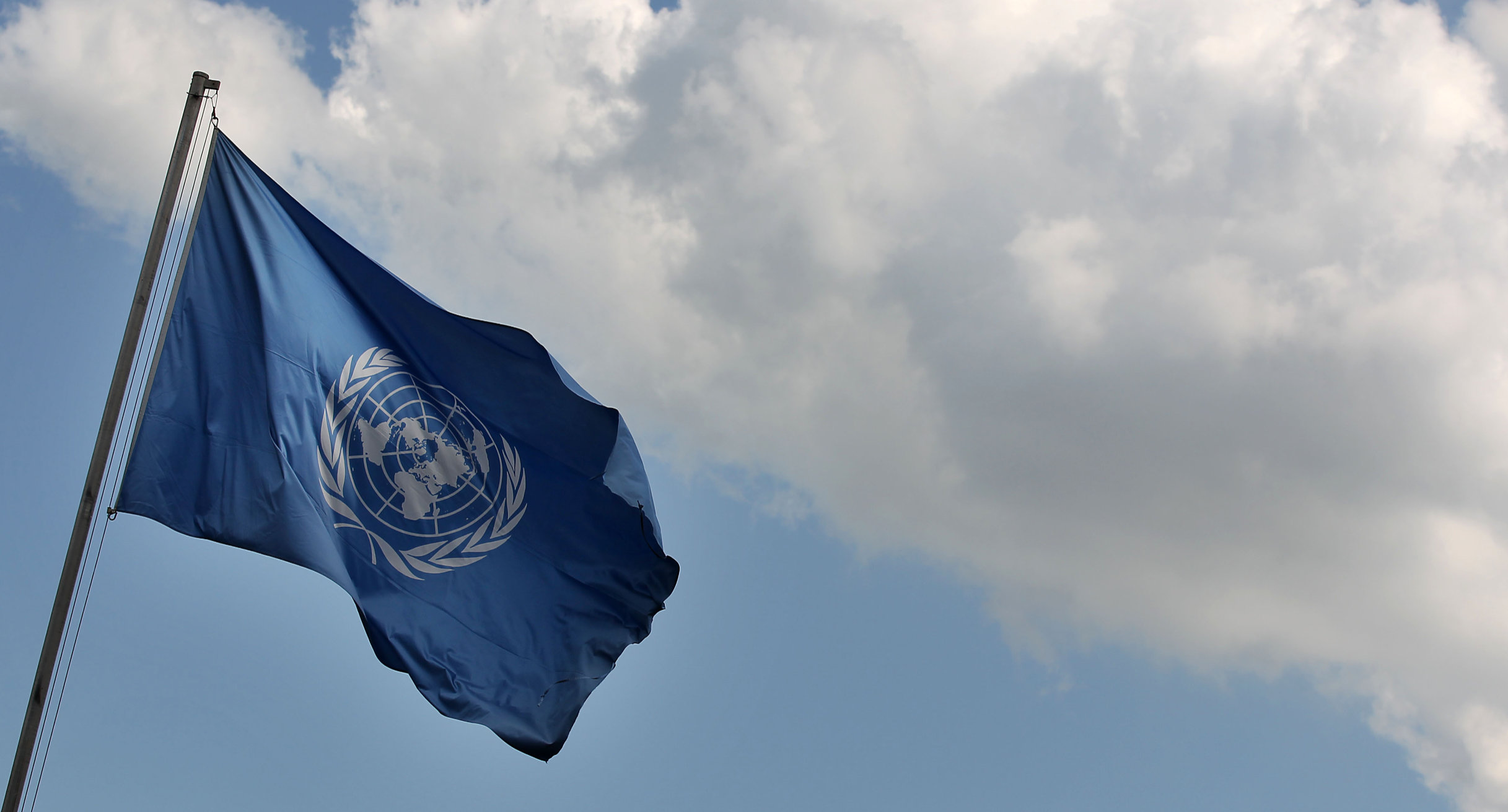 United Nations flag']