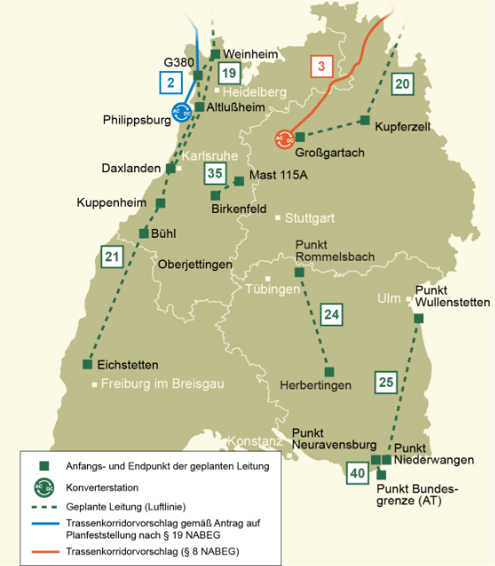 Karte mit Links zu den Vorhabensträgern Karte mit Links zu den Vorhabensträgern