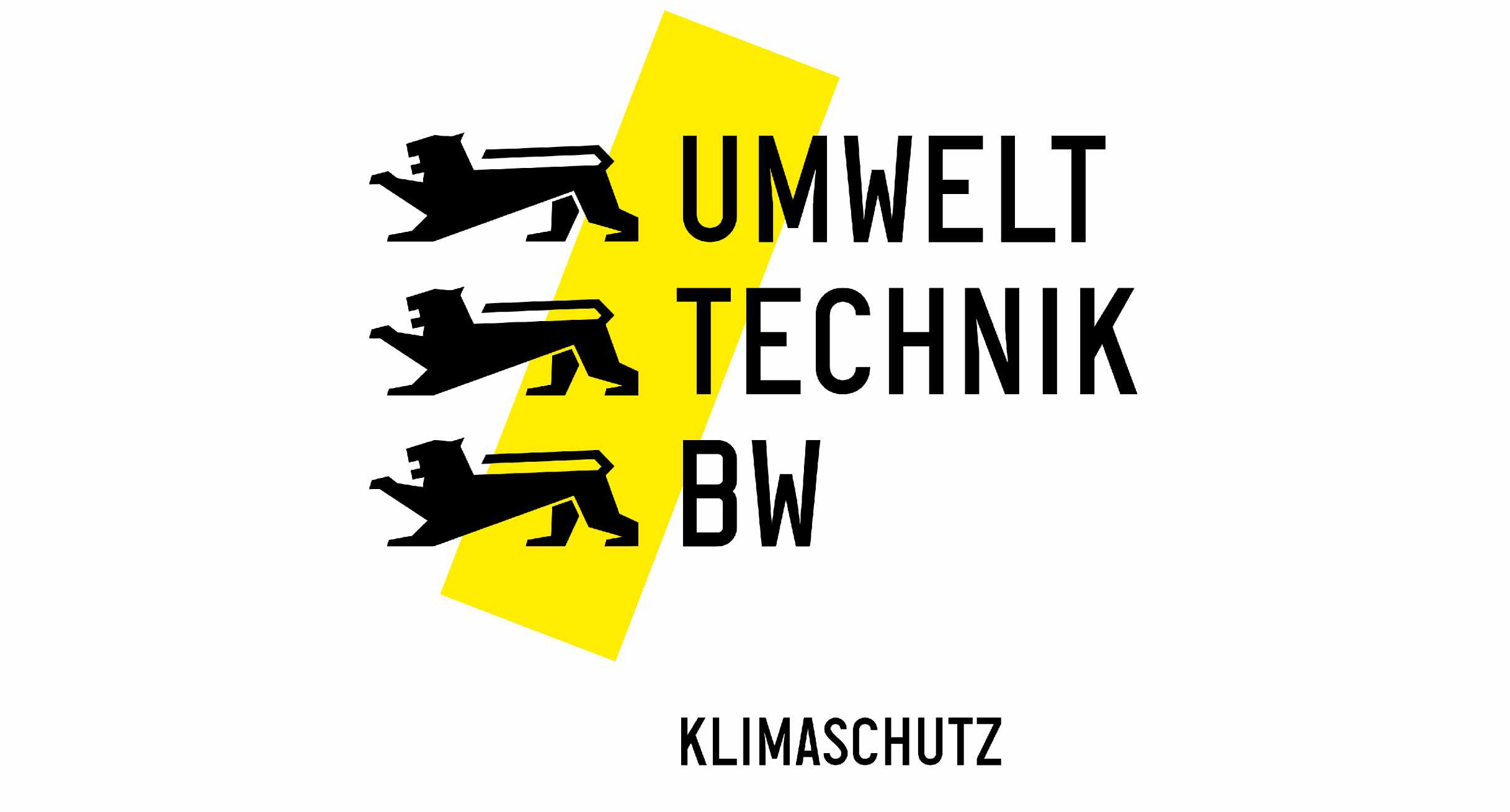 Logo der Umwelttechnik BW mit Schriftzug Klimaschutz