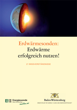 Titelblatt der Broschüre Erdwärmesonden: Erdwärme erfolgreich nutzen!