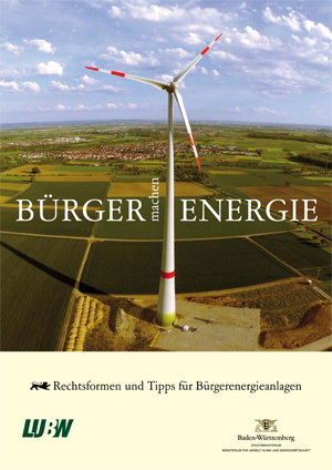 Titelblatt der Broschüre Bürger machen Energie