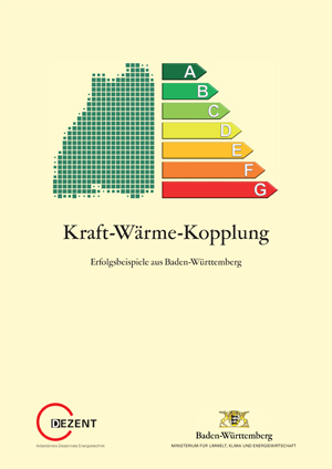 Titelbild der Broschüre: Kraft-Wärme-Kopplung – Erfolgsbeispiele aus Baden-Württemberg
