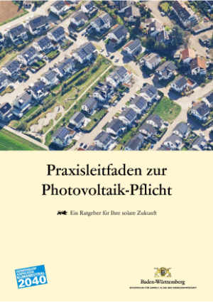 Titelblatt Praxisleitfaden Photovoltaikpflicht