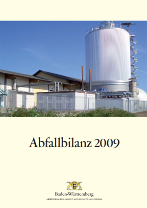 Titelblatt der Abfallbilanz 2009