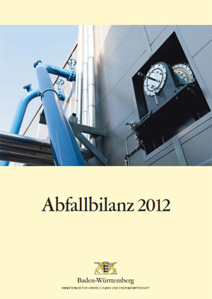 Titelblatt der Abfallbilanz 2012