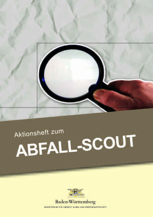 Titelblatt des Begleitheftes Abfall-Scout
