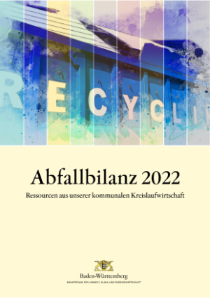Titelblatt der Broschüre Abfallbilanz 2022