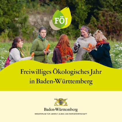Titelblatt der Brosch&uuml;re: Freiwilliges &ouml;kologisches Jahr in Baden-W&uuml;rttemberg
