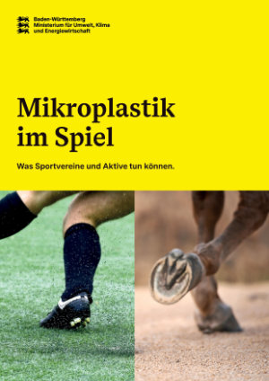 Titelblatt der Broschüre Mikroplastik im Spiel