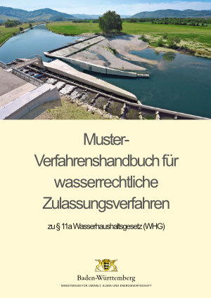 Titelblatt des Muster-Verfahrenshandbuchs für wasserrechtliche Zulassungverfahren