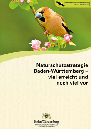 Titelblatt der Broschüre Naturschutzstrategie Baden-Württemberg - viel erreicht und noch viel vor